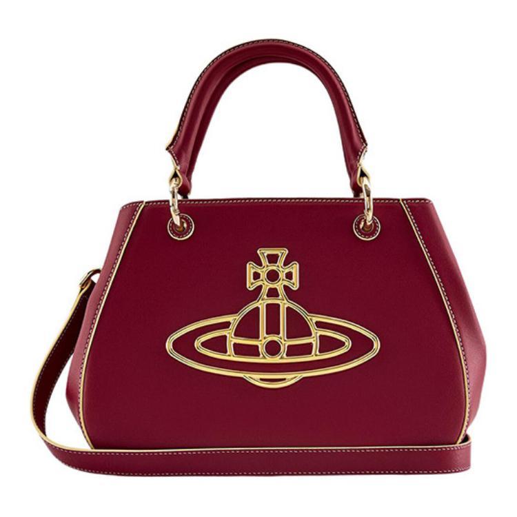 Vivienne Westwood Vivienne Westwood JUDY Calfskin Shoulder Bag Crossbody Bag Handbag Women's Red