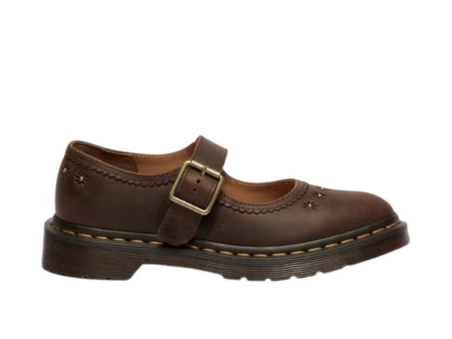 Dr. Martens Dr. Martens Mary Jane Flower Crazy Horse Dark Brown Crazy Horse - view 1