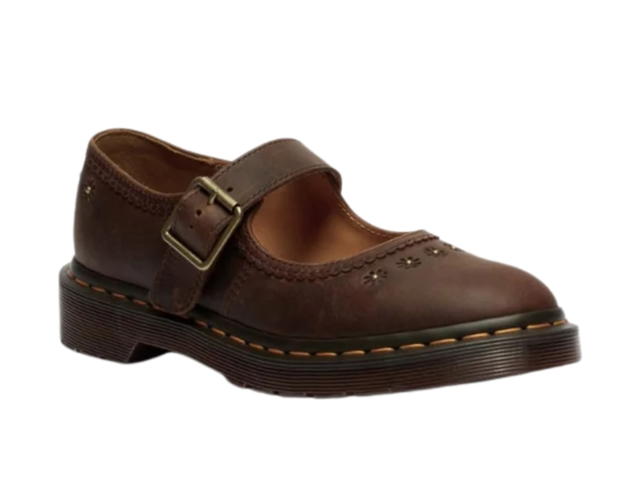 Dr. Martens Dr. Martens Mary Jane Flower Crazy Horse Dark Brown Crazy Horse - view 2