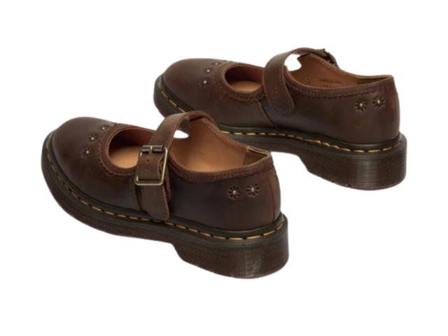 Dr. Martens Dr. Martens Mary Jane Flower Crazy Horse Dark Brown Crazy Horse - view 3