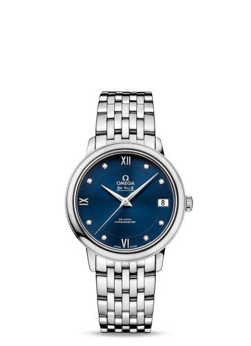 Omega Omega De Ville Prestige Co-Axial 32.7 Stainless Steel / Blue / Stainless Steel