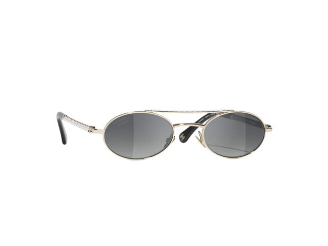 Chanel Chanel Oval Sunglasses Grey - view 1