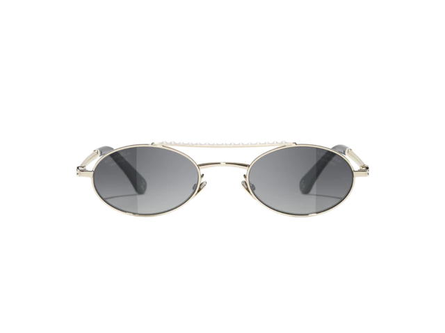Chanel Chanel Oval Sunglasses Grey - view 2
