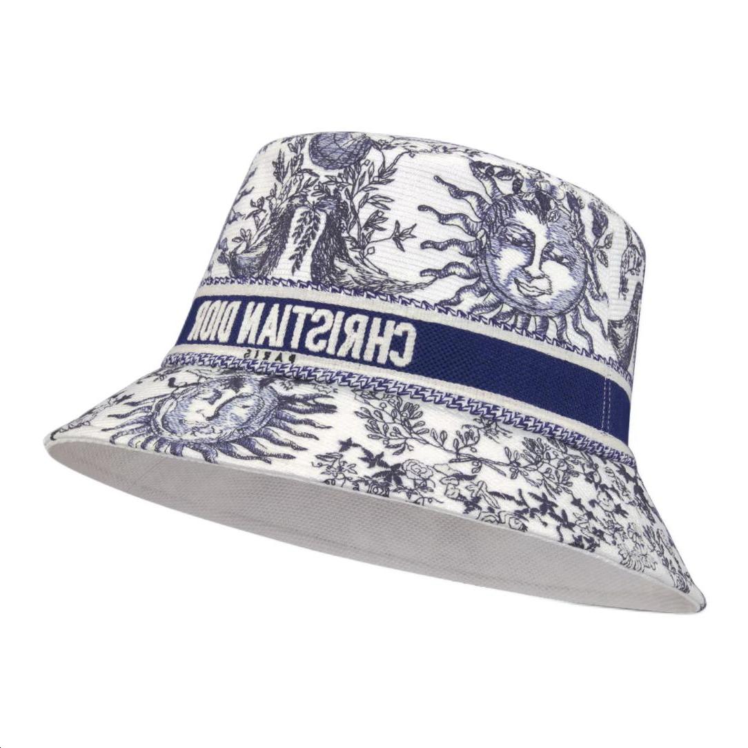 Dior Dior Cotton, Polyester, Polypropylene Bucket Hats Women's Blue