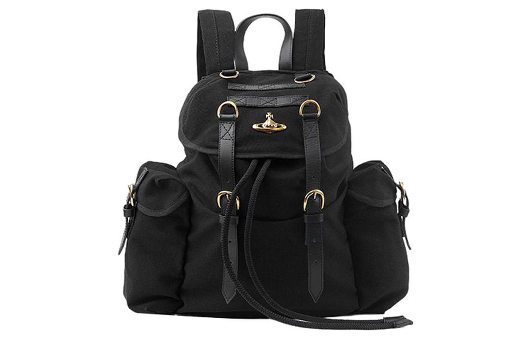 Vivienne Westwood Vivienne Westwood Highland Logo Plaque Foldover Top Backpack