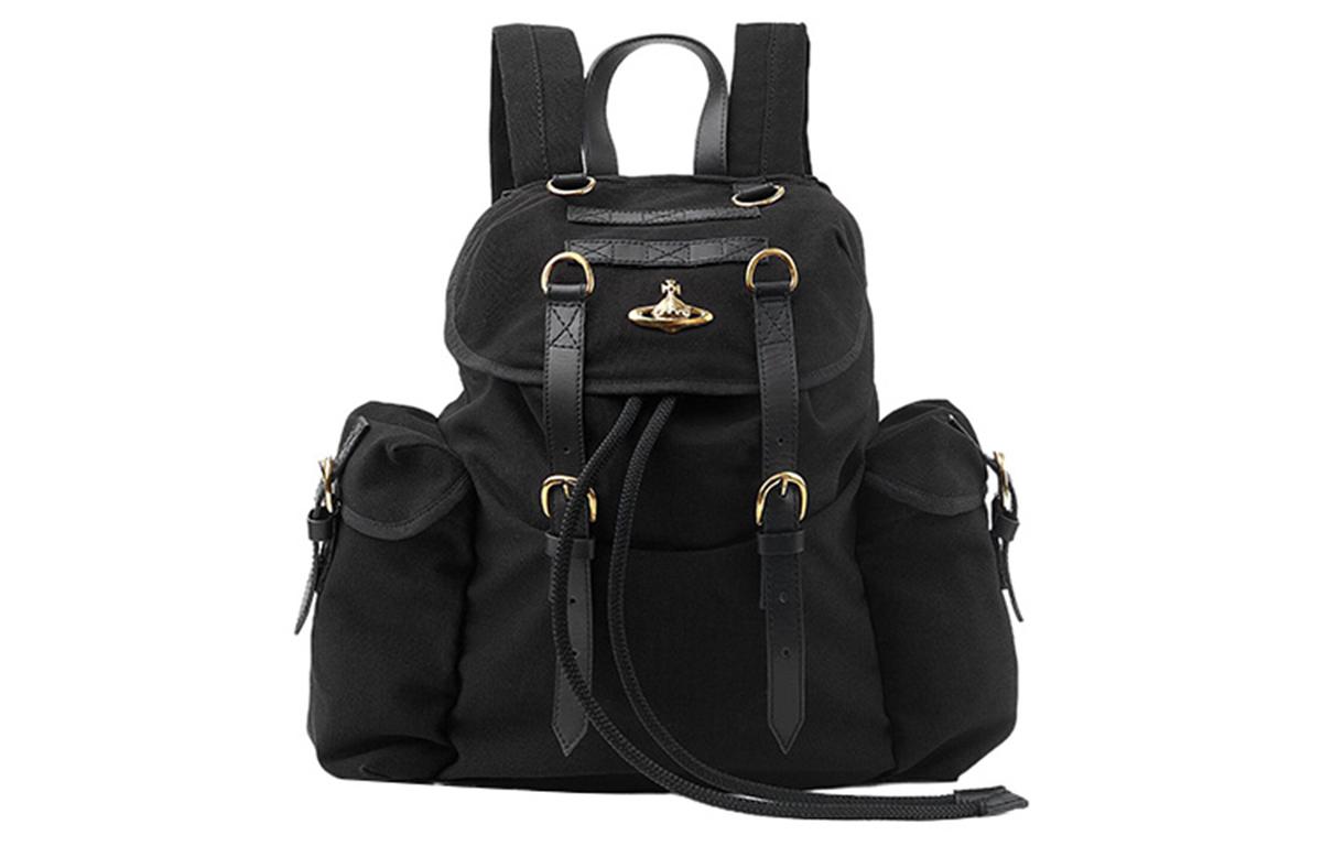 Vivienne Westwood Vivienne Westwood Highland Logo Plaque Foldover Top Backpack