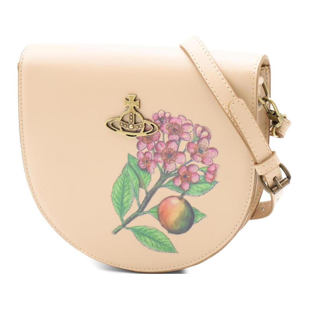Vivienne Westwood Vivienne Westwood Calfskin Crossbody Bag Shoulder Bag Women's Pink