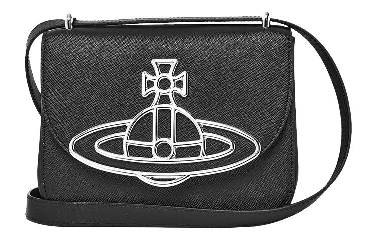 Vivienne Westwood Vivienne Westwood Calfskin Shoulder Bag Crossbody Bag Women's Black