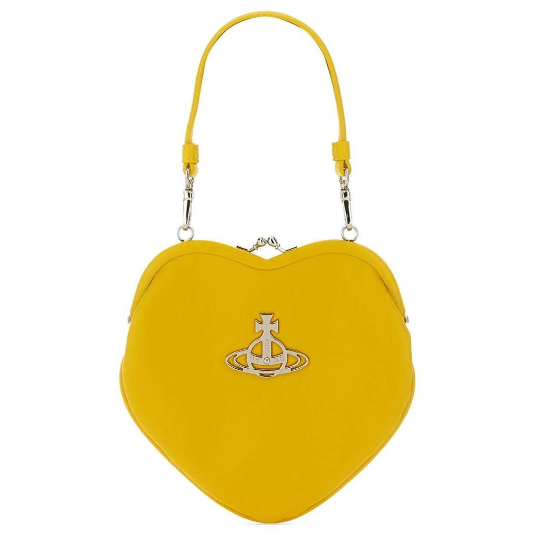 Vivienne Westwood Vivienne Westwood Orb Logo Plaque Heart-Shape Clutch Bag