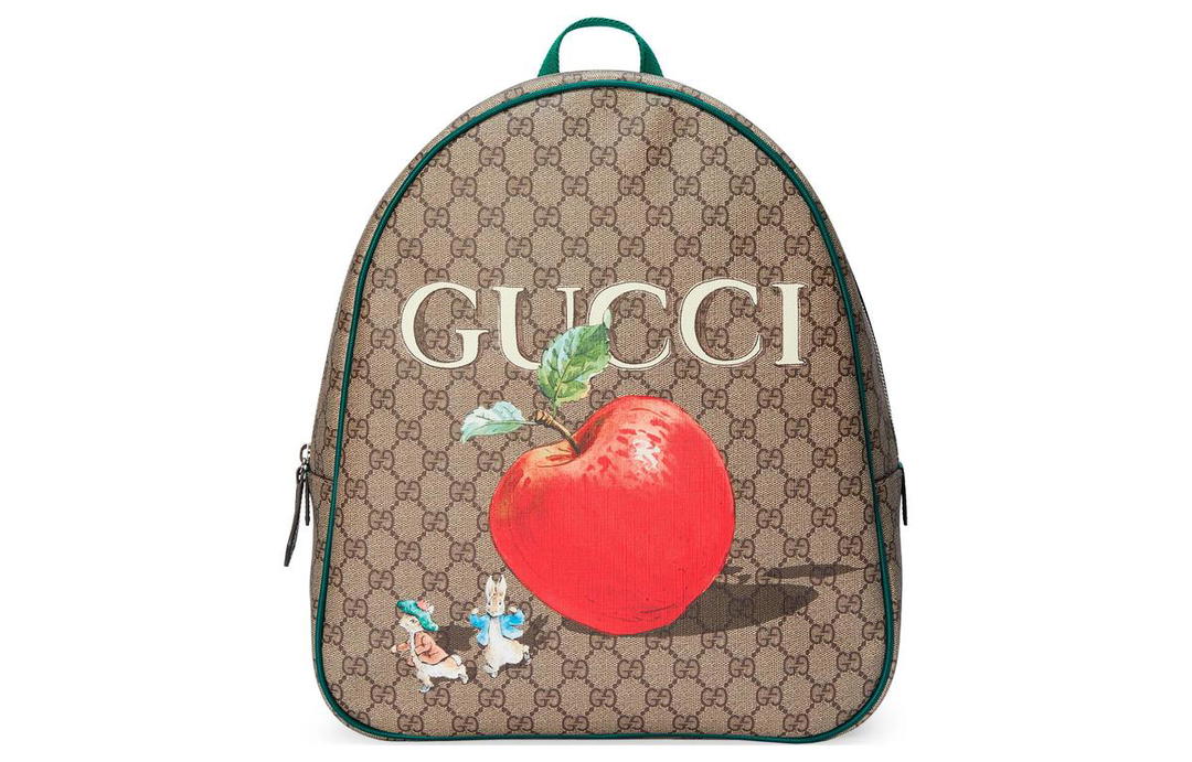 Gucci Gucci Peter Rabbit™ Collaboration Canvas With Leather Backpack Kids' Beige & Ebony