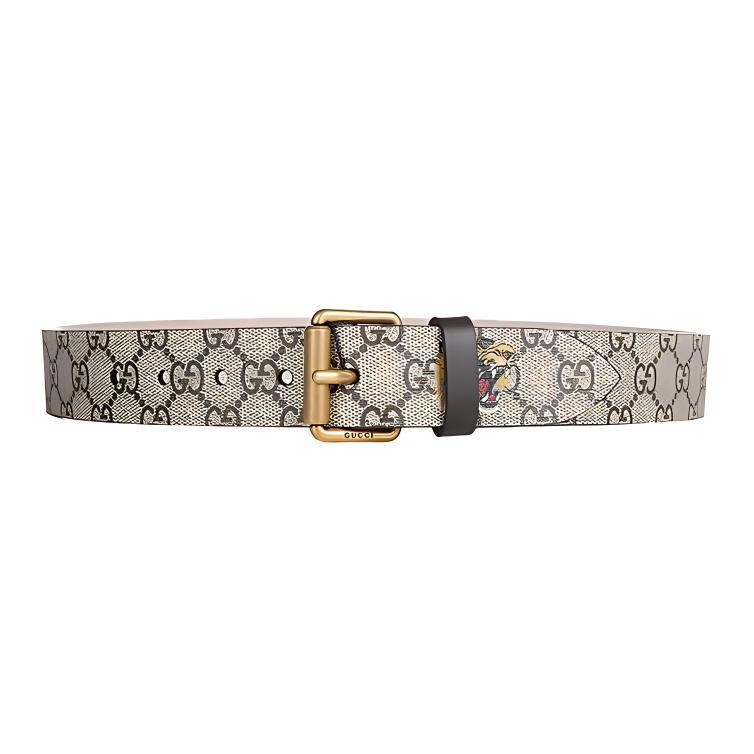 Gucci Gucci Belt Gg Supreme Tiger Print 1.5'W