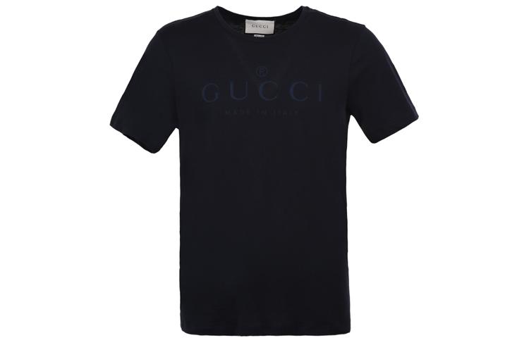 Gucci Gucci T Shirts Men Navy Blue