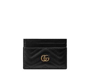 Buy Gucci GG Marmont Card Case In Gold-Toned Hardware With Black at Sasom – Authentic and Ready to Ship
