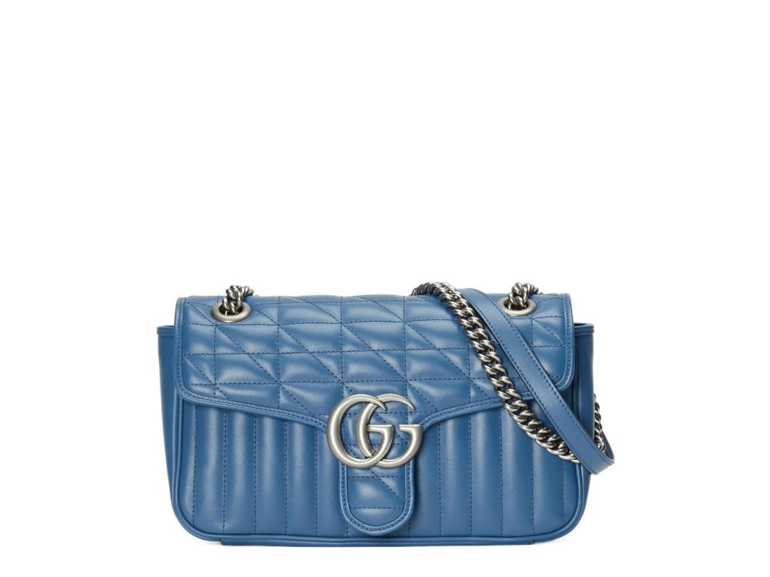 Gucci Gucci GG Marmont Shoulder Bags Blue