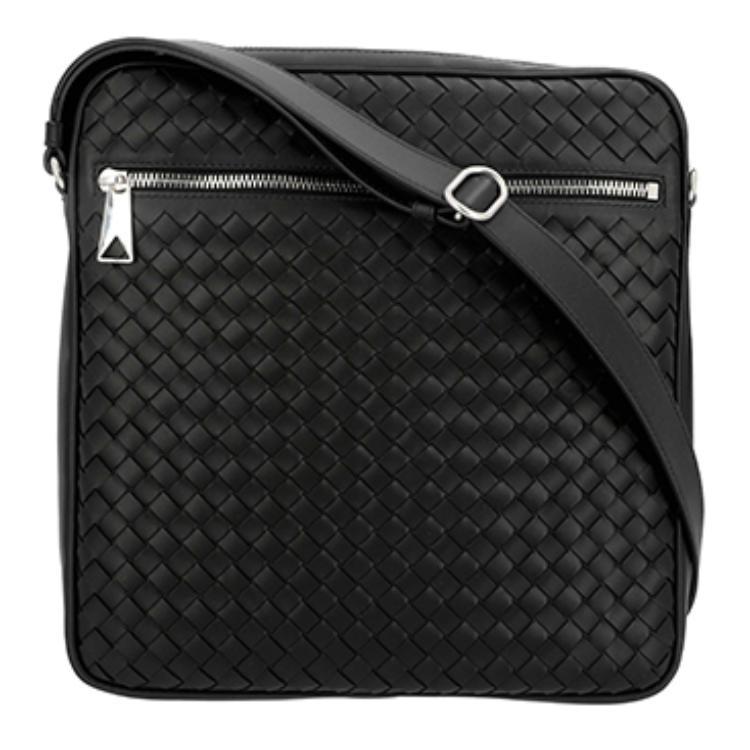 Bottega Veneta Bottega Veneta Cow Leather Shoulder Bag Crossbody Bag Men's Black