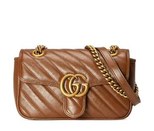 Buy Gucci GG Marmont Leather Crossbody Bag Shoulder Bag Women's Brown at Sasom – Authentic and Ready to Ship