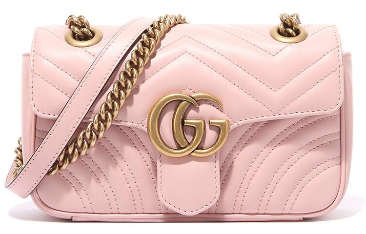 Gucci Gucci GG Marmont Cow Leather Crossbody Bag, Shoulder Bag Women's Candy