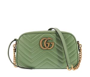 Buy Gucci GG Marmont Leather Crossbody Bag Shoulder Bag Women's Green at Sasom – Authentic and Ready to Ship