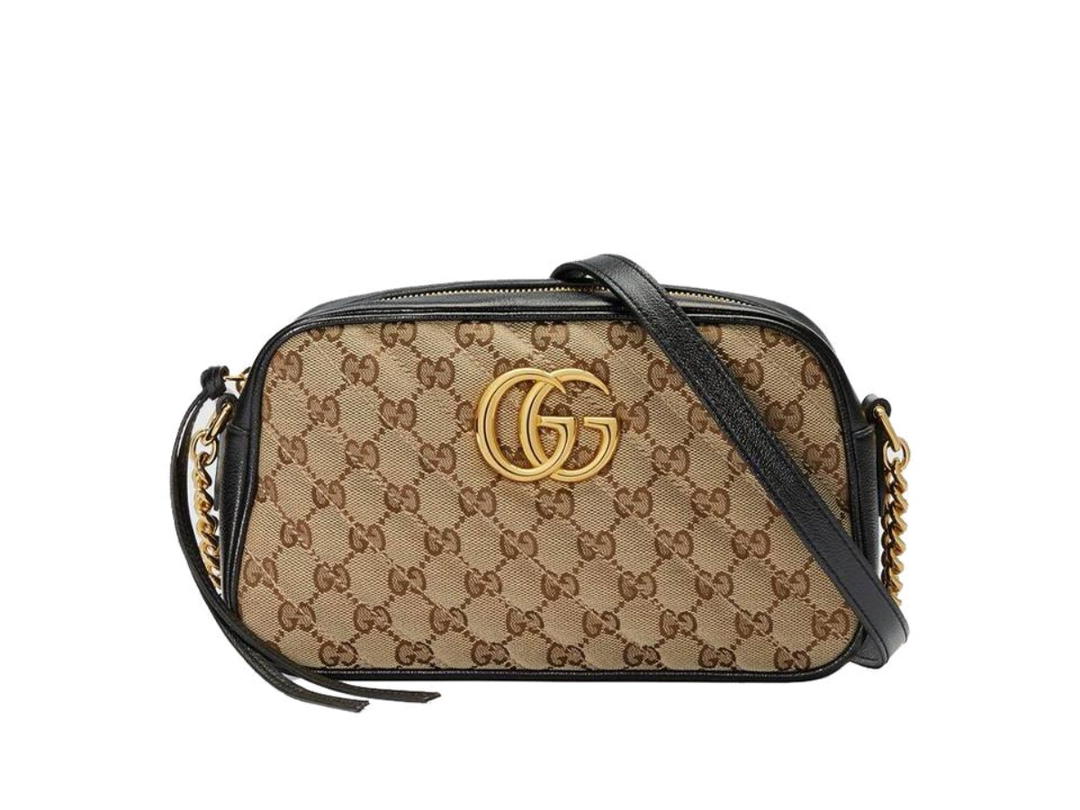 Gucci Gucci GG Marmont Small Shoulder Bag Beige