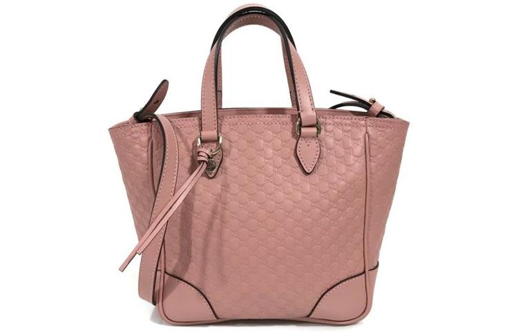 Gucci Gucci Leather Tote Bag Shopping Bag Shoulder Bag Crossbody Bag Handbag Small Size Women's Pink