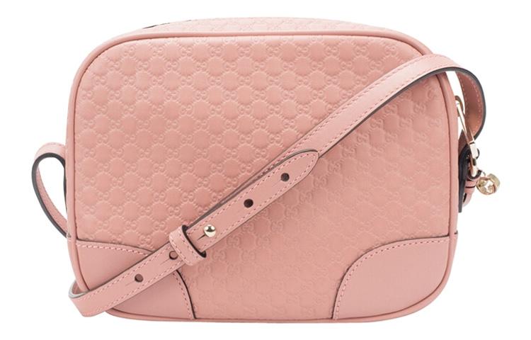 Gucci Gucci Leather Camera Bag Shoulder Bag Crossbody Bag Medium Size Women's Pink