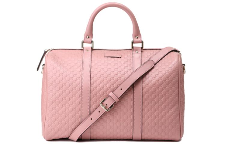 Gucci Gucci Cow Leather Boston Bag Portable Crossbody Bag Shoulder Bag Women's Pink
