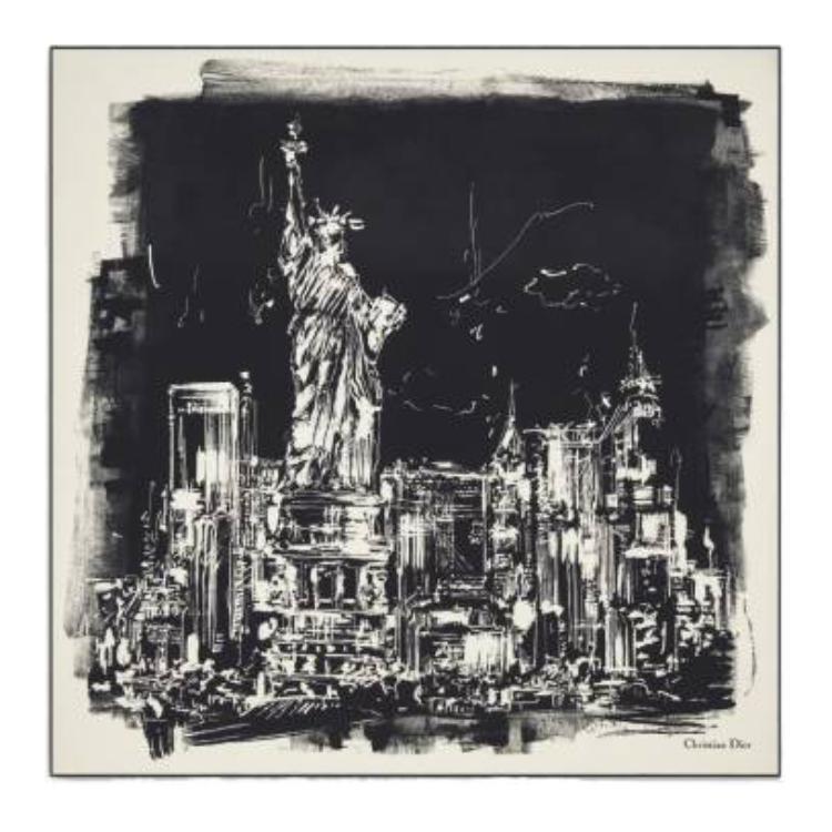 Dior Dior Silk Scarves Women's Black