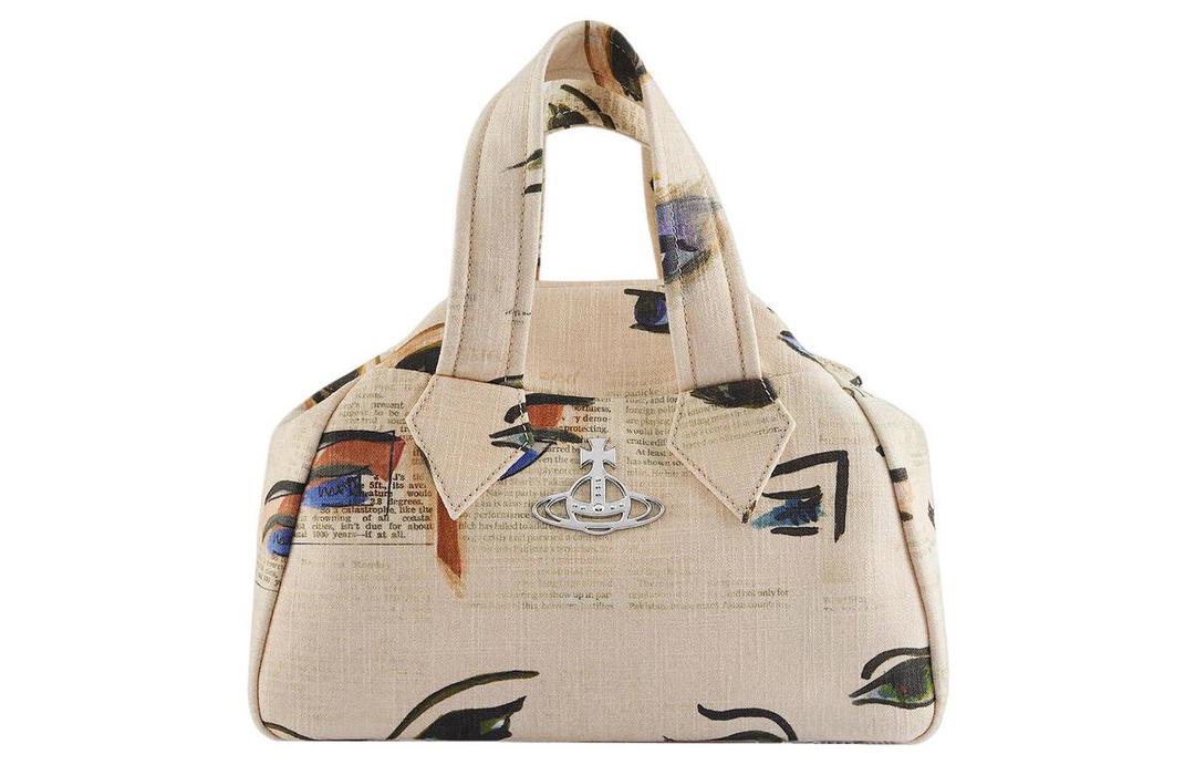 Vivienne Westwood Vivienne Westwood Cotton Handbag Medium Size Women's Beige