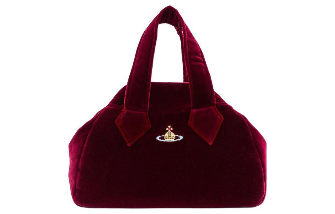Vivienne Westwood Vivienne Westwood Cotton And Velvet Handbag Medium Size Women's Red
