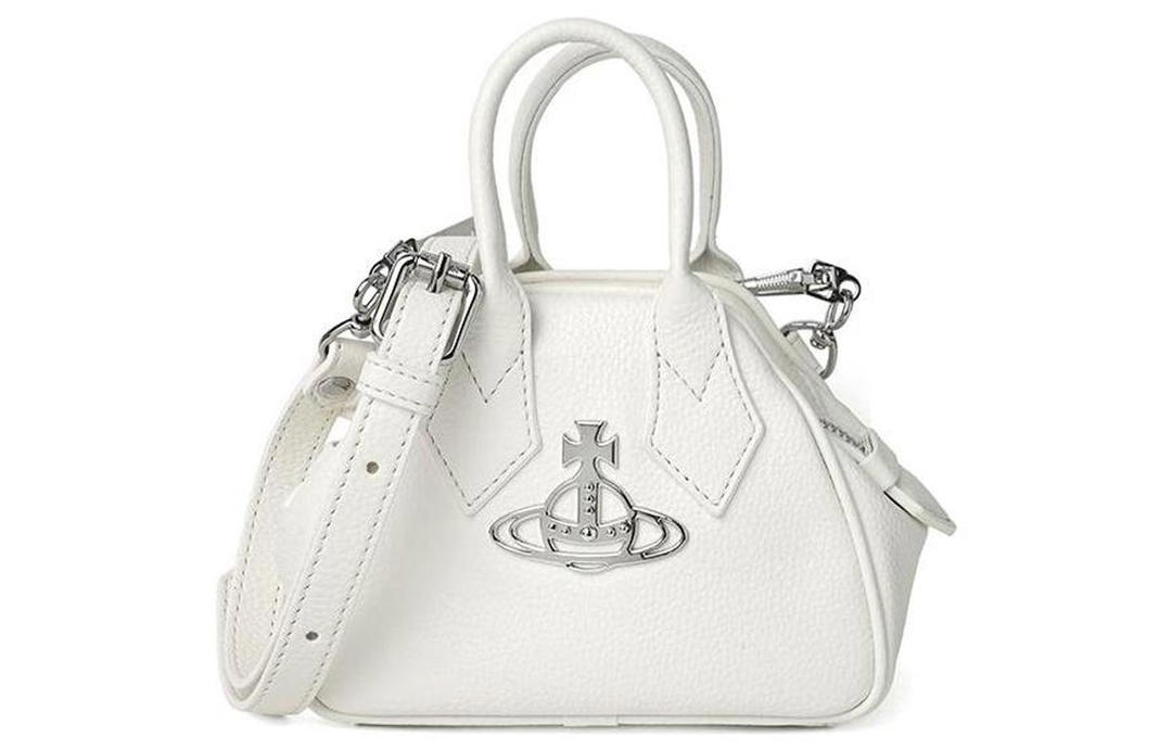 Vivienne Westwood Vivienne Westwood Synthetic Leather Shoulder Bag Crossbody Bag Handbag Mini Women's White