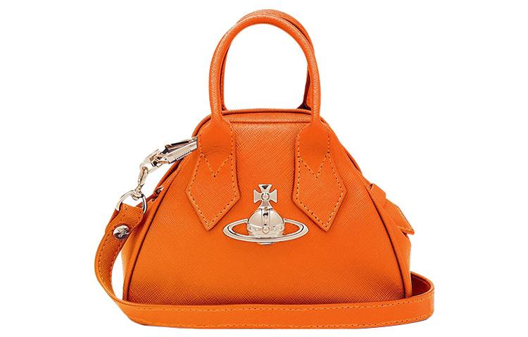 Vivienne Westwood Vivienne Westwood Cow Leather Shoulder Bag Crossbody Bag Handbag Mini Women's Orange
