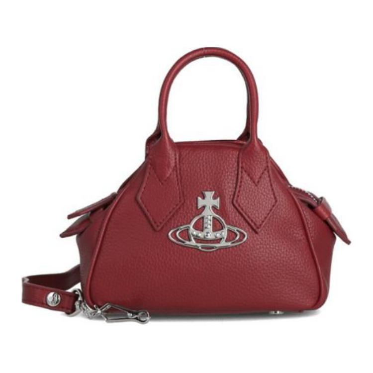 Vivienne Westwood Vivienne Westwood Calfskin One Shoulder Handbag, Crossbody Bag Mini Women's Red