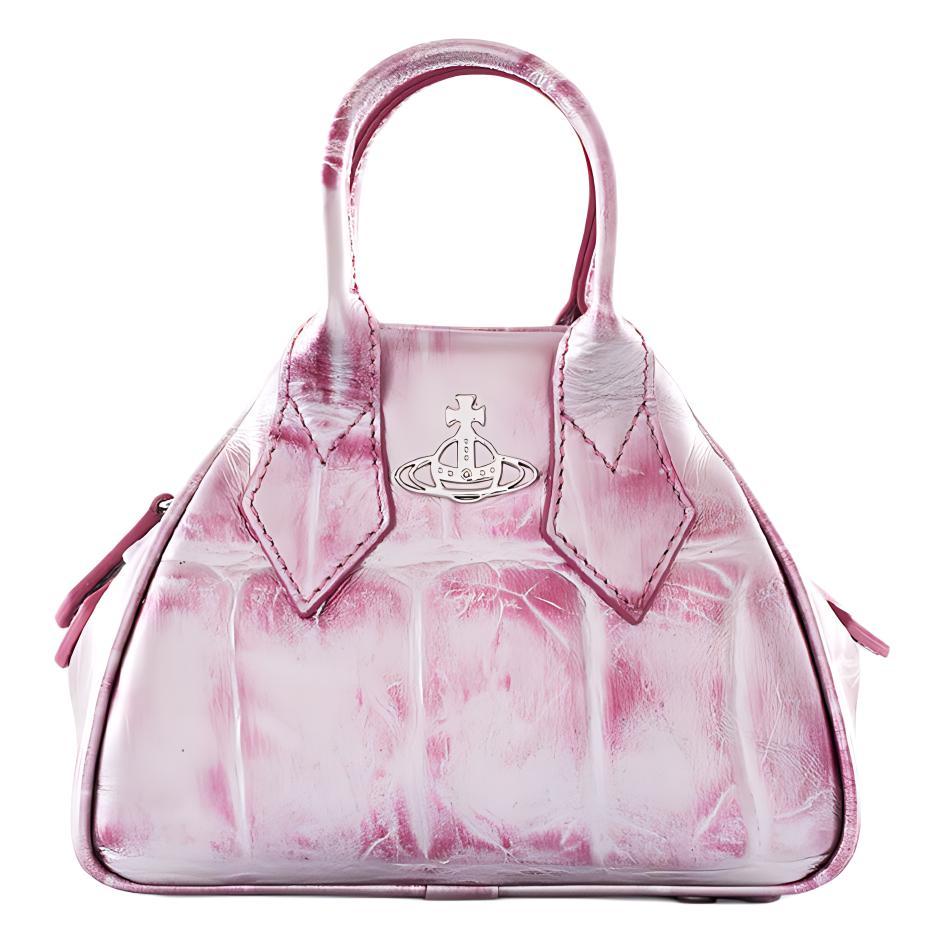 Vivienne Westwood Vivienne Westwood Calfskin Shoulder Bag Crossbody Bag Handbag Mini Women's Pink