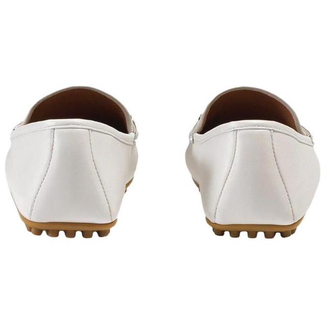 Gucci Gucci Stripe Leather Loafer White - view 4