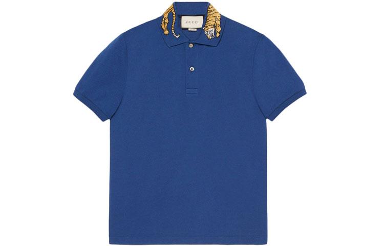 Gucci Gucci Polo Shirts Men Blue