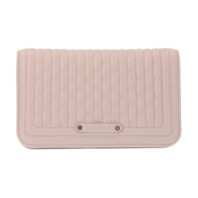 Longchamp Longchamp Amazone Lambskin Shoulder Bag Crossbody Bag Wallet Women's Pink
