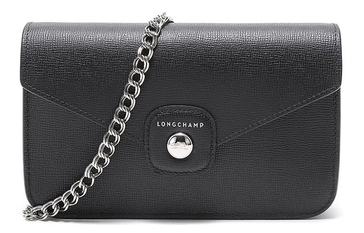 Longchamp Longchamp Game On Cow Leather Crossbody Bag Shoulder Bag Women's Black