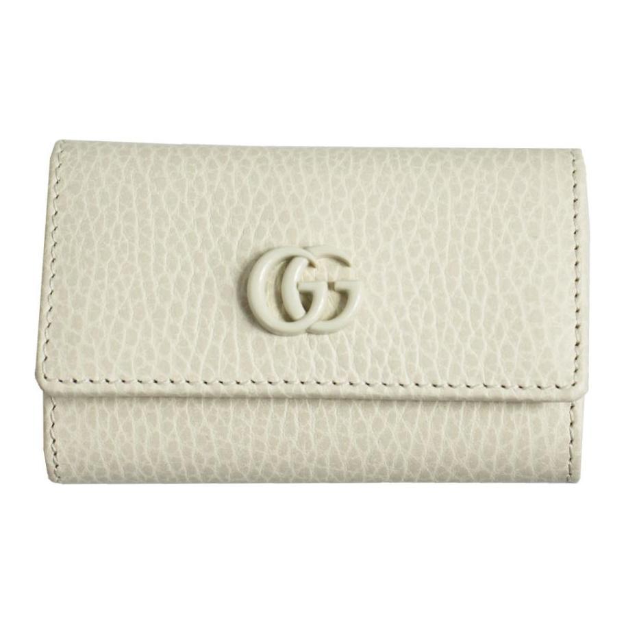 Gucci Gucci GG Marmont Leather Key Pouch Women's White