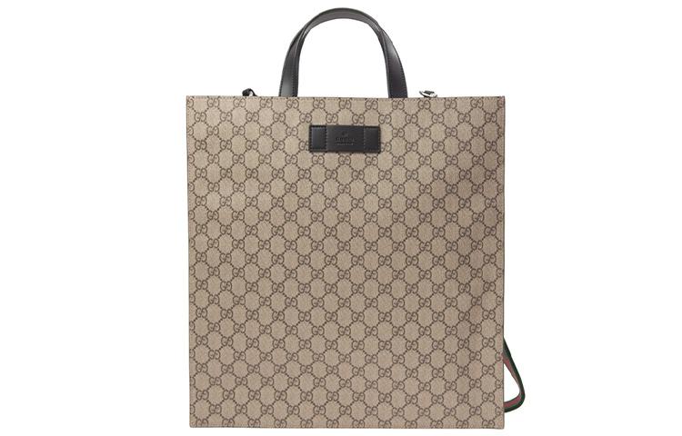 Gucci Gucci Canvas With Leather Tote Bag Shopping Bag Shoulder Bag Crossbody Bag Handbag Regular Men's Ebony/Black