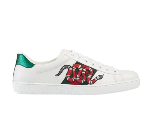 Gucci Gucci Ace Embroidered Snake White - view 1
