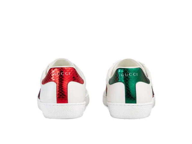 Gucci Gucci Ace Embroidered Snake White - view 3