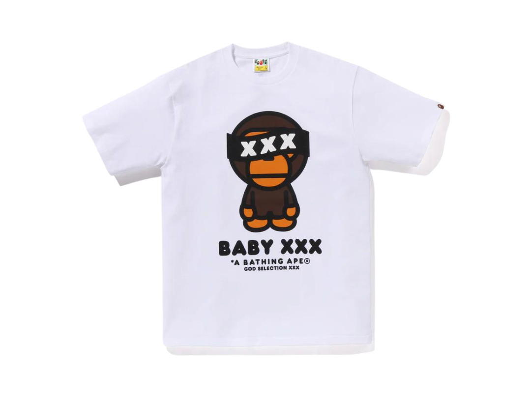 Bape Bape X God Selection XXX Baby Milo Tee White