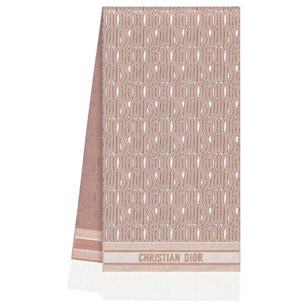 Dior Dior Cashmere Knit Scarves Women's Pink