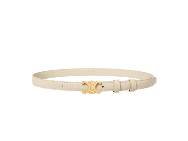 Celine Celine Small Triomphe Belt In Taurillon Leather Pampa - view 3