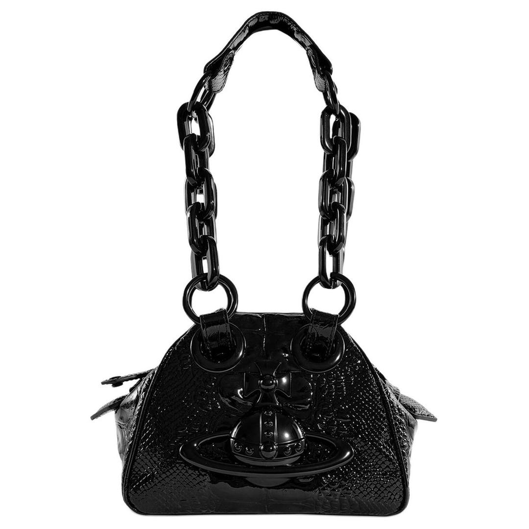 Vivienne Westwood Vivienne Westwood Leather One Shoulder Handbags Women's Black