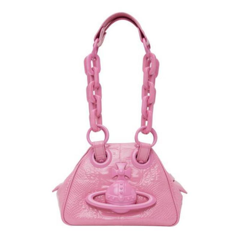 Vivienne Westwood Vivienne Westwood Leather One Shoulder Handbags Women's Black