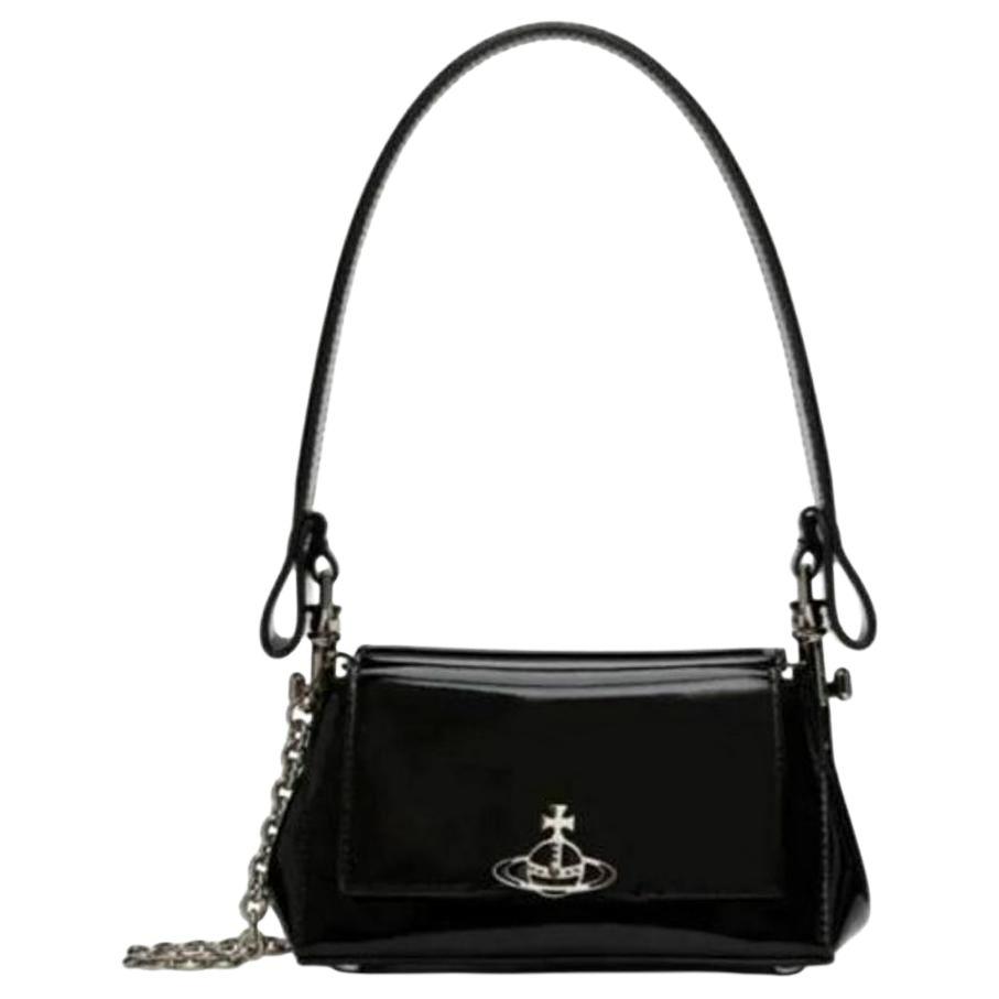 Vivienne Westwood Vivienne Westwood Cow Leather Shoulder Bag Women's Black