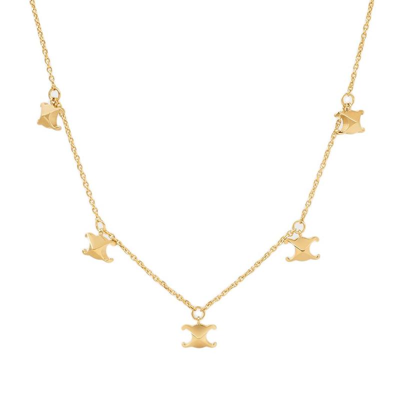 Celine Celine Brass, Nickel Free Necklaces Women's Gold
