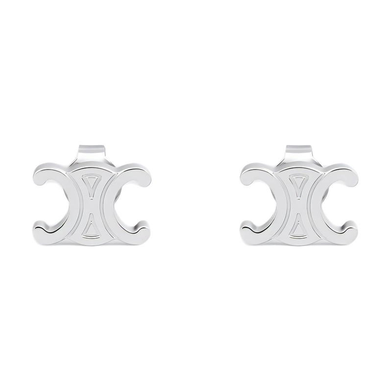Celine Celine Triomphe Studs - silver