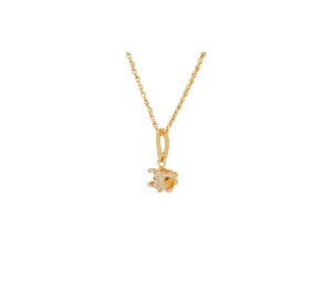 Buy Celine Triomphe Solitaire Sparkle Necklace In Strass And Brass With Gold Finish Gold at Sasom – Authentic and Ready to Ship